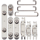 Botones duros (Encendido / Volumen / Interruptor) para iPhone 15 Pro / 15 Pro Max (Titanio Blanco)