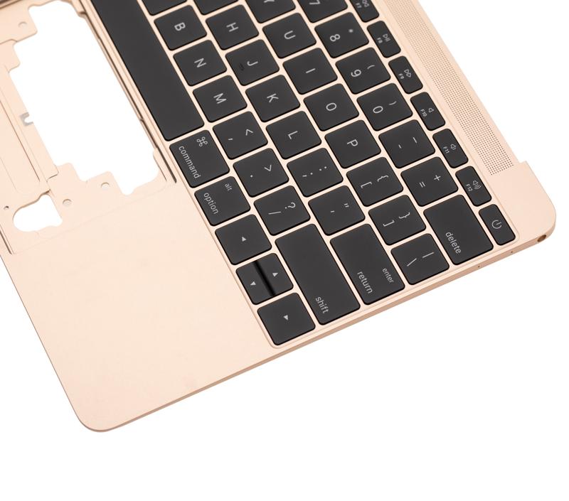 Carcasa superior con teclado y microfono para MacBook Retina 12" A1534 (Principios de 2016 / Mediados de 2017) (Ingles estadounidense) (Oro) Original