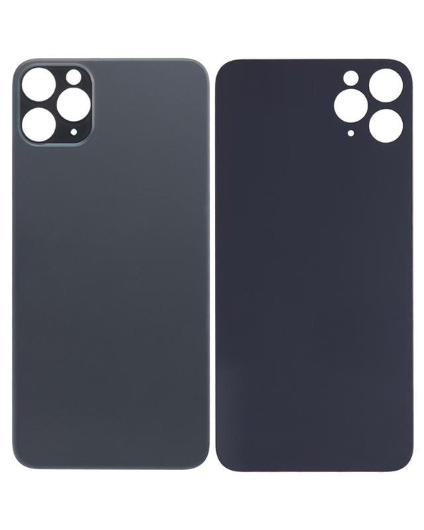 Tapa trasera para iPhone 11 Pro Max con adhesivo 3M (Orificio grande para camara) (Gris espacial)