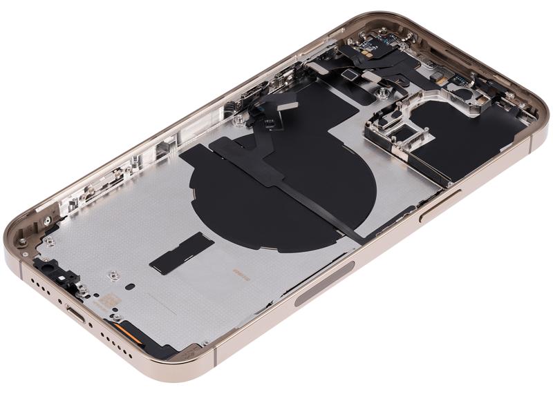 Tapa trasera para iPhone 14 Pro Max (Version EE.UU.) sin logo (Oro)