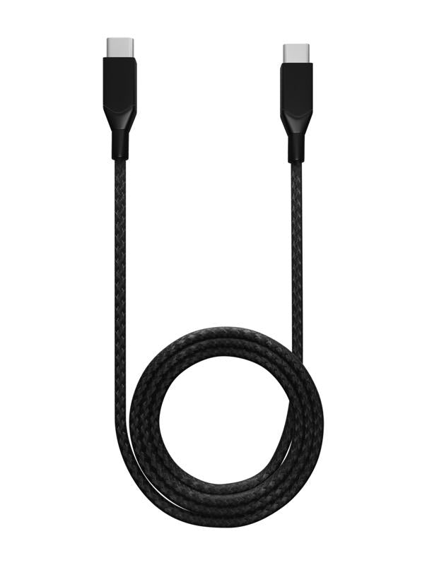 Cable USB Tipo C a USB Tipo C de 6 pies (AmpSentrix) (Infinity) Negro