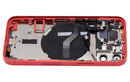 Tapa trasera con componentes pequeños pre-instalados para iPhone 12 Mini (Versión US) (Sin Logo) (Rojo)