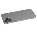 Tapa trasera para iPhone 12 Pro Max con componentes pequeños pre-instalados (Sin logo) (Versión internacional) (Grafito)