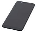 Pantalla LCD con marco para T-Mobile Revvl 2 (5052W / 2019) Negro