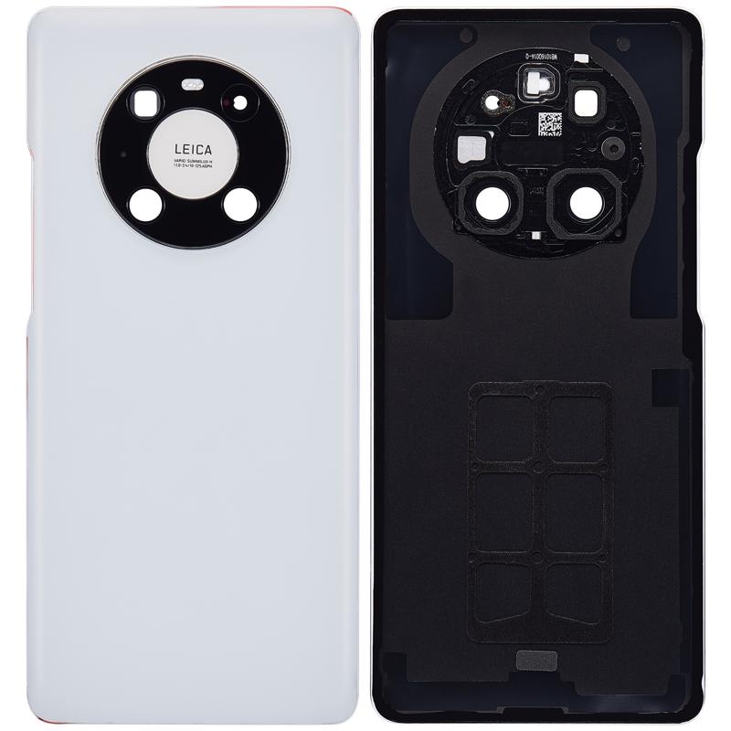 Tapa trasera con lente de camara para Huawei Mate 40 Pro (Blanco Mate)