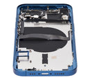Tapa trasera para iPhone 13 con componentes pequenos pre-instalados (Sin logo) Azul