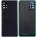 Tapa trasera con lente de camara para Samsung Galaxy A71 4G (A715 / 2020) Prism Crush Black