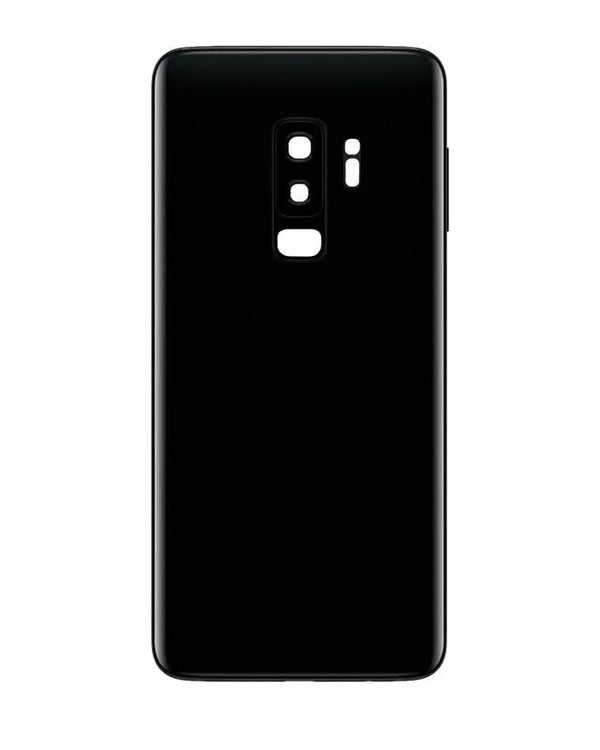 Tapa trasera con lente de camara para Samsung Galaxy S9 original (Negro Medianoche)