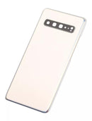 Tapa trasera con lente de camara para Samsung Galaxy S10 5G (Plata Corona)