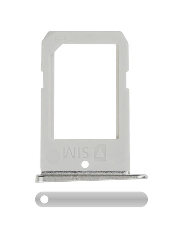 Bandeja para tarjeta SIM para Samsung Galaxy S6 Edge (Plata)