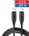 Toocki PD 100W C-C Cable de Carga R‚àö¬∞pida y Transferencia de Datos (2m) (NEGRO)