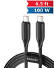 Toocki PD 100W C-C Cable de Carga R‚àö¬∞pida y Transferencia de Datos (2m) (NEGRO)