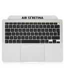 Carcasa superior con teclado para MacBook Air 13" Retina (A2337 / finales de 2020) (Plata)