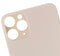 Tapa trasera para iPhone 11 Pro con adhesivo 3M (Agujero grande para camara) (Dorado)