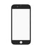 Vidrio frontal con marco y OCA pre-instalado para iPhone 7 (Negro) (Pack de 2)