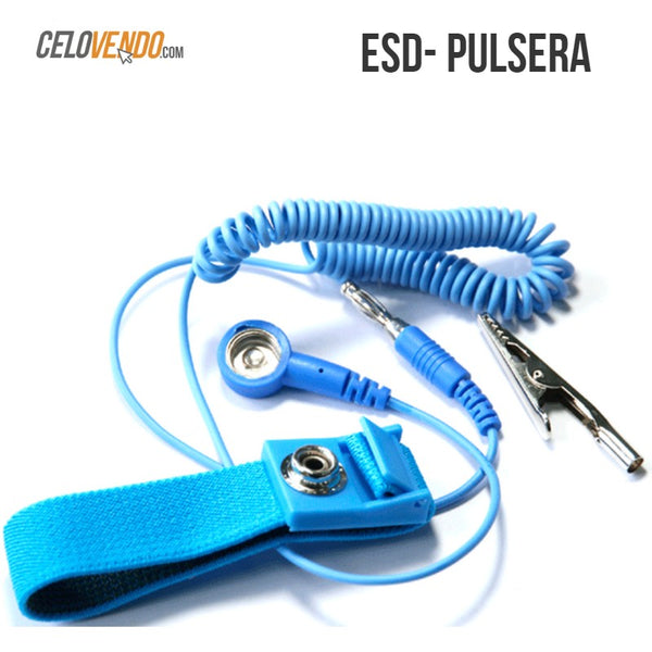 Pulsera Antiestatica | ESD Safe | Pulsera para conectar cuerpo a tierra | Evita Accidentes