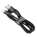 Cable tipo USB - Tipo C Marca Baseus | Linea Cafule | Carga Rapida 2A | 2 Metros de Largo | Color Negro