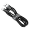 Cable tipo USB - Tipo C Marca Baseus | Linea Cafule | Carga Rapida 2A | 2 Metros de Largo | Color Negro