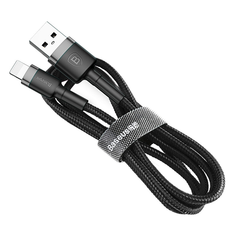 Cable tipo USB - Tipo C Marca Baseus | Linea Cafule | Carga Rapida 2A | 2 Metros de Largo | Color Negro