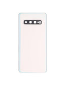 Tapa trasera con lente de camara para Samsung Galaxy S10 original (Prisma Blanco)