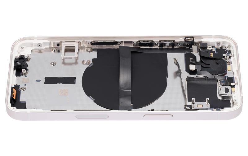 Tapa trasera con componentes pequeños para iPhone 13 (Versión US) (Sin Logo) (Starlight)
