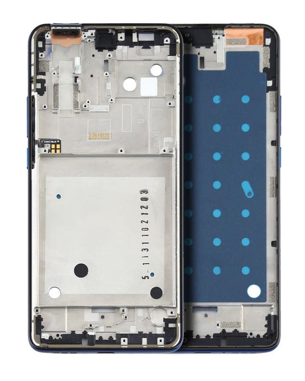 Ensamble de marco medio para Motorola Moto One Hyper (XT2027-1 / 2020) original (Azul)