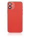 Tapa trasera con componentes pequeños pre-instalados para iPhone 12 Mini (Versión US) (Sin Logo) (Rojo)