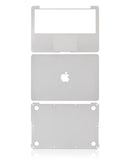 Skin 4 en 1 (Superior, Inferior, Teclado, Reposamanos) para MacBook Pro 13" Retina (A1502 / 2015) (Plata)