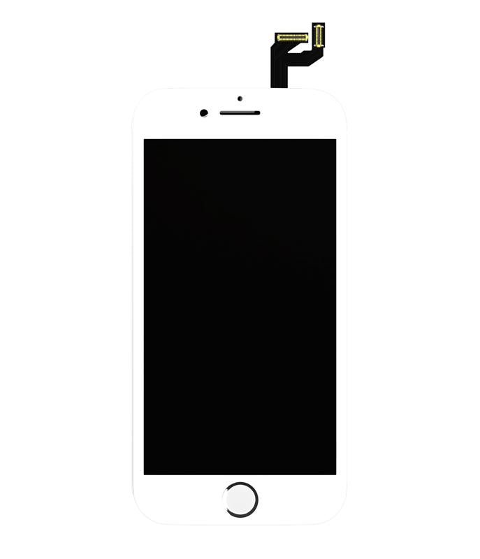 Cristal frontal con marco y OCA para iPhone 6 (Blanco, Pack de 2)