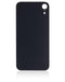 Tapa trasera para iPhone XR con adhesivo 3M (Agujero grande para camara) (Negro)