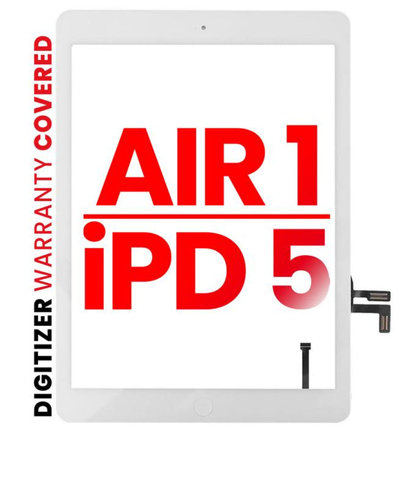 Digitalizador para iPad Air 1 / iPad 5 (2017) con boton de inicio pre-instalado (Blanco)