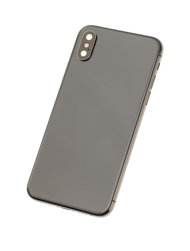 Tapa trasera para iPhone XS con componentes pequenos pre-instalados (Gris Espacial)