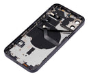 Tapa trasera para iPhone 12 con componentes pequeños pre-instalados (Versión EE.UU.) (Negro)