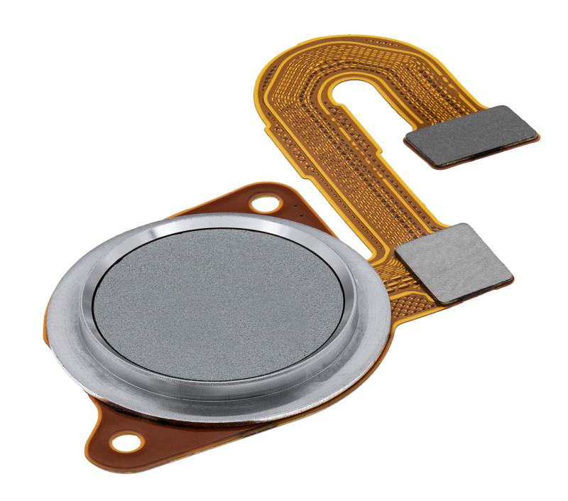 Lector de huellas con cable flex para Motorola Moto One 5G Ace (XT2113-1/2 / 2021) (Plata Hazy) (Original)