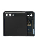 Pantalla OLED externa con marco para Samsung Galaxy Z Flip 5G (F707 / 2022) original (Negro Espejo)
