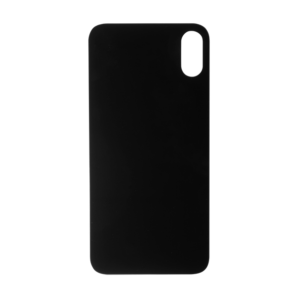 Vidrio Trasero iPhone XS Negro Sin Lente de camara.