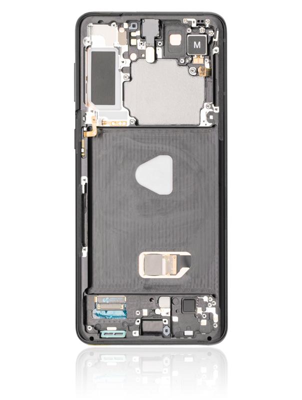 Pantalla USADA OLED con marco para Samsung Galaxy S21 Plus 5G (Negro Fantasma, Blemish Grado B)