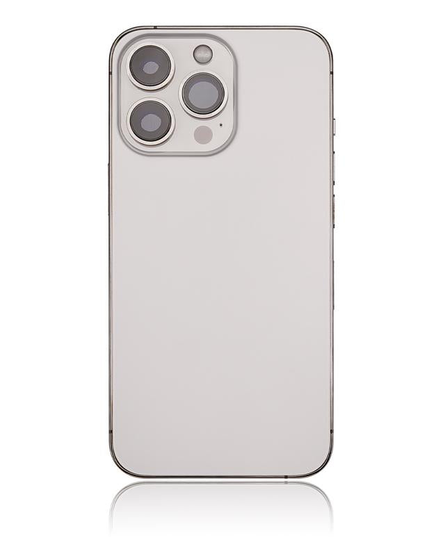 Tapa trasera para iPhone 13 Pro con componentes pequenos pre-instalados (Version US) Sin logo (Dorado)