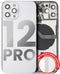 Tapa trasera para iPhone 12 Pro con componentes pequenos pre-instalados (Version Internacional) (Plata)