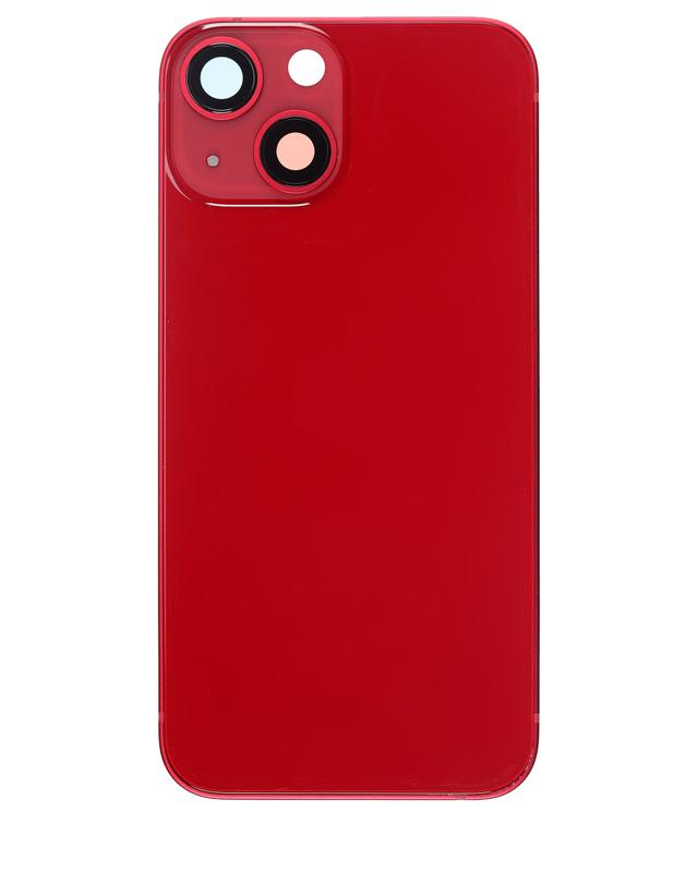 Tapa trasera para iPhone 13 Mini con componentes pequeños pre-instalados (Versión EE.UU.) (Original Usada: Grado B) (Rojo)