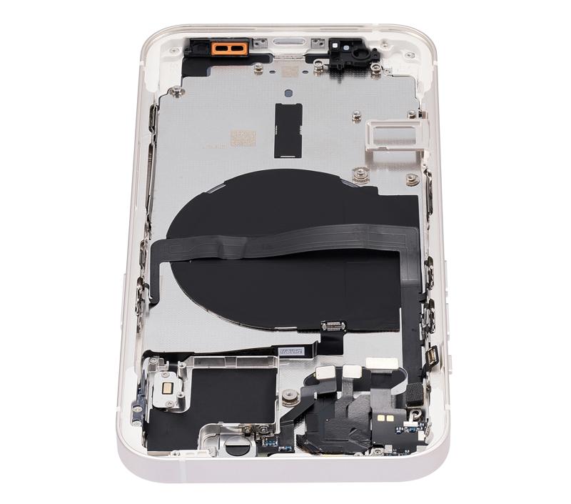 Tapa trasera con componentes pequeños para iPhone 13 (Versión US) (Sin Logo) (Starlight)