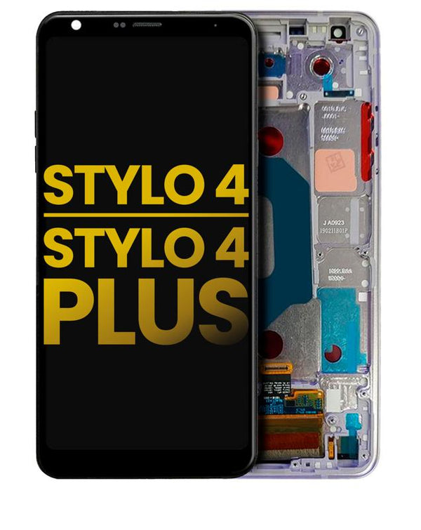 Pantalla LCD con marco para LG Stylo 4 / Stylo 4 Plus (Reacondicionado) (Lavanda Violeta)