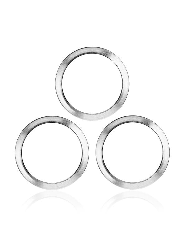 Aro del bisel de la camara trasera para iPhone 11 Pro / 11 Pro Max (Blanco) (Set de 3 piezas) (Paquete de 10)