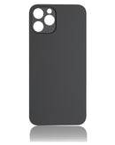 Tapa trasera para iPhone 12 Pro con adhesivo 3M (Orificio grande para camara) (Grafito)