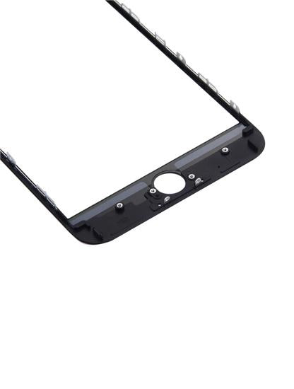 Vidrio frontal con marco para iPhone 6S Plus (Pack de 2) (Negro)