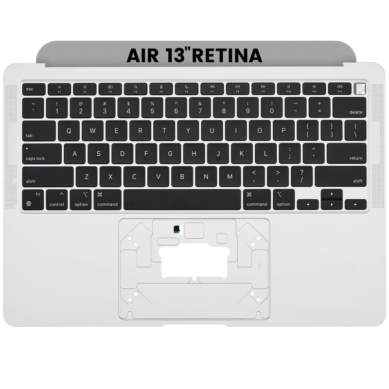 Carcasa superior con teclado para MacBook Air 13" Retina (A2337 / Finales de 2020) (Original usado: Grado A) (Teclado en inglés) (Plata)