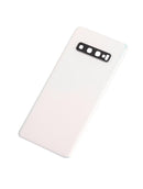 Tapa trasera con lente de camara para Samsung Galaxy S10 original (Prisma Blanco)