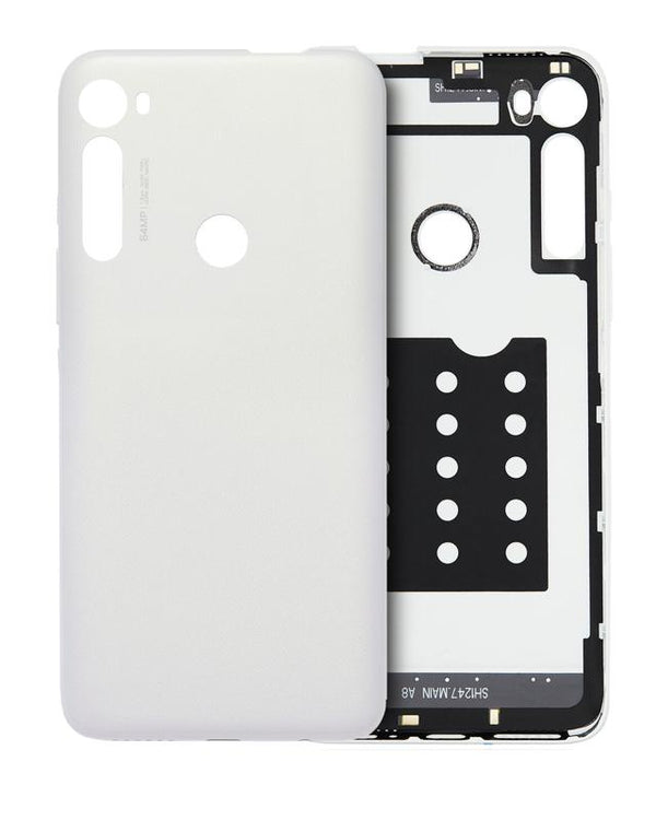 Tapa trasera para Motorola One Fusion Plus (XT2067-2 / 2020) original (Blanco Lunar)