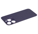 Tapa trasera para iPhone 14 Pro con adhesivo 3M (Orificio grande para la camara) (Morado oscuro)