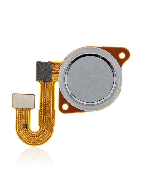 Lector de huellas con cable flex para Motorola Moto G 5G / One 5G Ace (Plata escarchada)